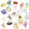 Bright Creations 20 Pieces Cute Enamel Lapel Pins Set Cartoon Brooch Badge with Assorted Colorful Designs